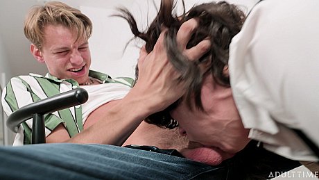 Dirty femboy Tootsy gets her mouth screwed before getting boned from behind - Image 13 of 19  in Shemale category  