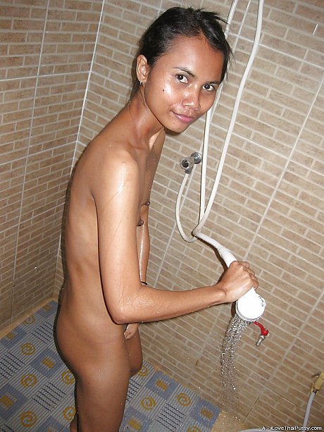 Skinny asian babe with tiny boobs taking a shower and getting drilled - Image 3 of 16  in Tiny Tits category  