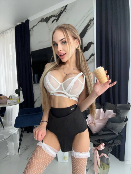 Petite OnlyFans babe Eliasa A poses in her undies & unveils her gigantic boobies - #1066736