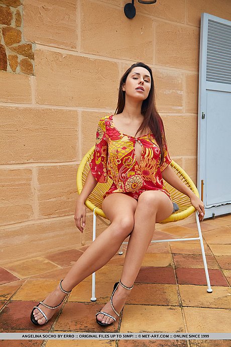 Long legged young Angelina Socho poses naked after a no panty upskirt - Image 3 of 18  in Model category   featuring Angelina Socho 