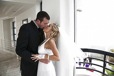 Curvaceous blonde bride gives a oral sex and gets shagged hardcore - Image 1 of 16  in Pussy category   featuring Jordan Ash, Devon 