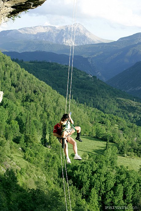 Hot chinese mountain climber swallows her guide's hard to get rescued - Image 13 of 16  in Outdoor category   featuring Lady Mai 