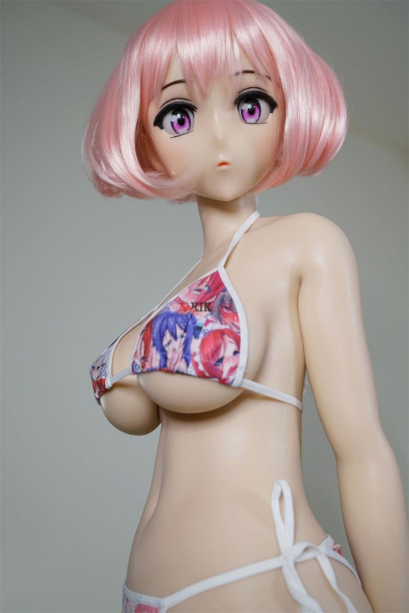 Horny thin sex doll with gigantic blue eyes Shiaori flaunts her huge titties - #912277