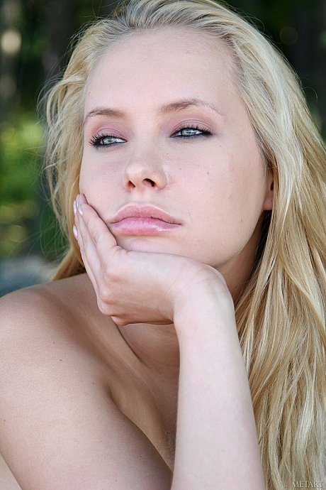 Glamorous teen babe Koika seductively posing behind nude on the sandy beach - Image 2 of 21  in Outdoor category   featuring Koika 