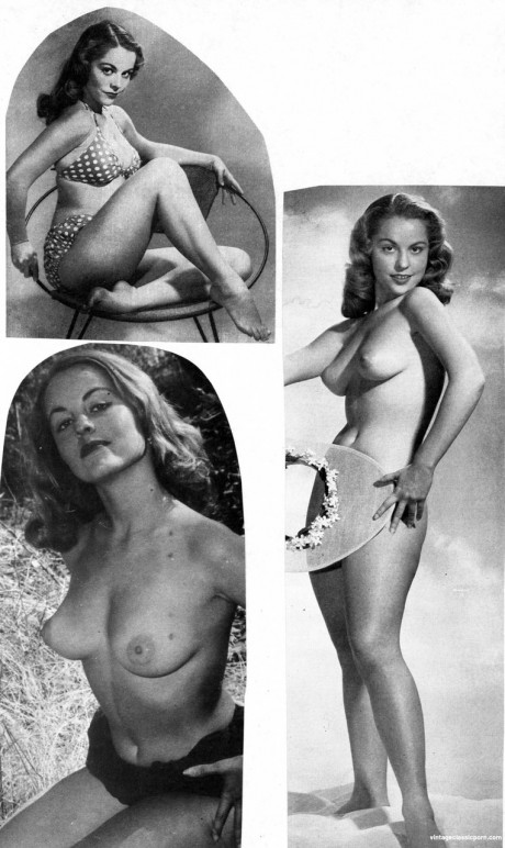 Ravishing brunette Diane Webber bares her hot body during a vintage photoshoot - #556428