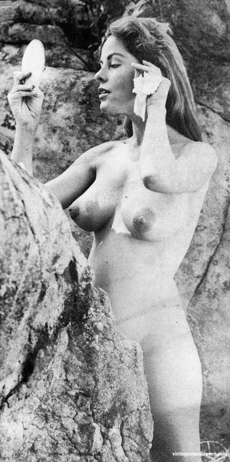 Ravishing brunette Diane Webber bares her hot body during a vintage photoshoot - #556430