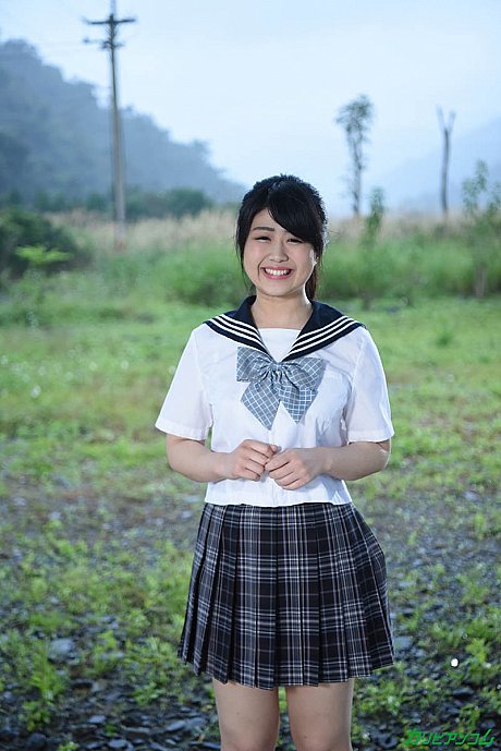 Japanese schoolgirl Shiho Nagamine gets her silky snatch drilled deeply - Image 1 of 20  in Asian category   featuring Shiho Nagamine 