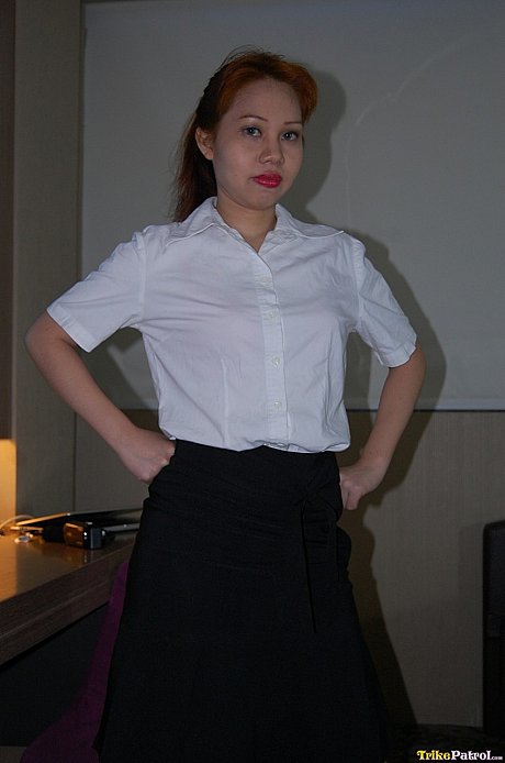 Filipina amateur Laverna Tumabcao doffs her red lingerie & licks a schlong - Image 2 of 21  in Teen category   featuring Laverna Tumabcao 