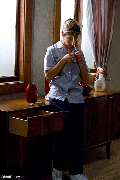 Maid Felony getting disciplined by her boss slut woman Maitresse Madeline Marlowe - Image 7 of 20  in Lesbian category   featuring Maitresse Madeline Marlowe, Felony 