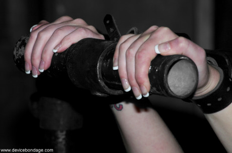 Tied up & ball-gagged brunette Andy San Dimas gets humiliated in the cage - #1295712