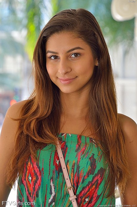 Cuties Kristen & Nina French kiss and flash their hot pussies in public - Image 14 of 20  in Model category   featuring Kristen Scott, Nina North 