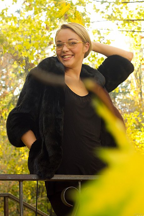 Stunning model Alisa G removes her sheer shirt and poses naked in the mirror - Image 21 of 21  in Model category   featuring Alissa White 