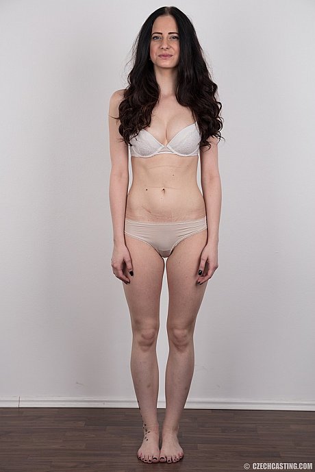 Dark haired female with a firm face model in the nude for the first time - Image 6 of 20  in Amateur category   featuring Lucie 