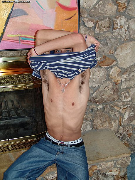 Slender gay dude Bobby flaunts his chunky boner and poses undressed in a solo - Image 1 of 21  in Gay category  