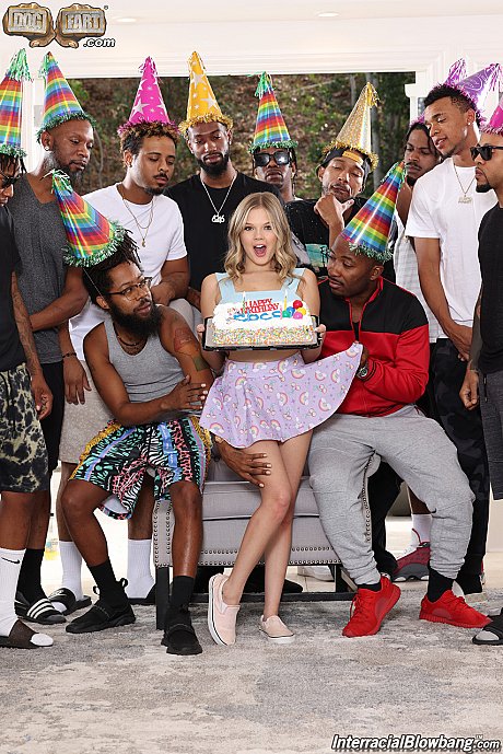 Pretty Coco Lovelock turns her birthday party into an interracial blowbang - Image 5 of 20  in Legs category   featuring Slim Poke, Scotty P, Hollywood Cash, King Chief, Eddie Jaye, Coco Lovelock, Tee Reel, Lawson Jones, Dwayne Charming, Arnez Harding, Kriskxxx, Tootsa 