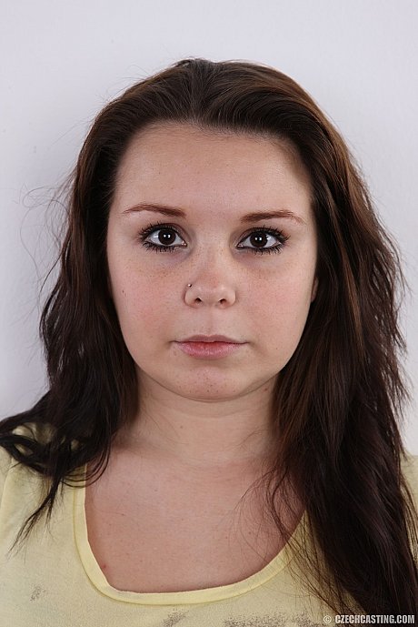 Chubby brunette takes off all her clothes to pose in the undressed for first time - Image 1 of 20  in Amateur category   featuring Martina 