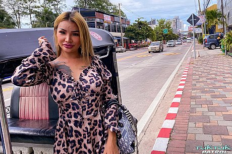 Exotic asian GF Belen unveils her enormous breasts & inked body before fucking - Image 9 of 20  in Cum In Mouth category   featuring Belen Wchat 