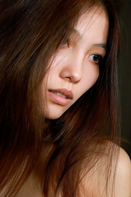 Adorable chinese teenie Anna Aki reveals her thin body and poses in a solo - Image 6 of 21  in Model category   featuring Anna Aki 