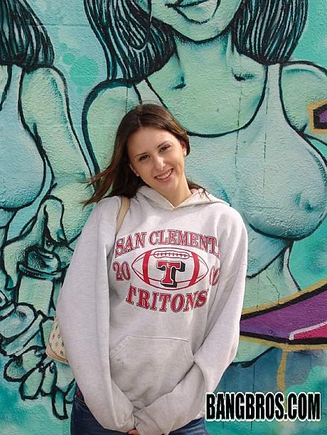 College babe Ashley Jordan passionately riding a humongous white penis in a van - Image 3 of 20  in Outdoor category   featuring Preston Parker, Ashley Jordan 