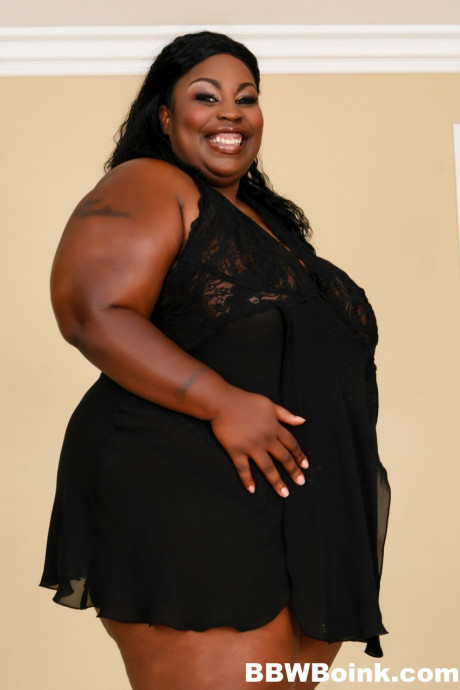Obese ebony broad gets gangbanged during black on ebony action - #742641