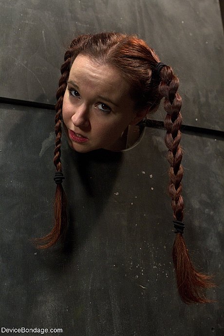 Young AnnaBelle Lee gets humiliated while being trapped in a standing stock - Image 4 of 20  in Pussy category   featuring Annabelle Lee, Claire Adams 