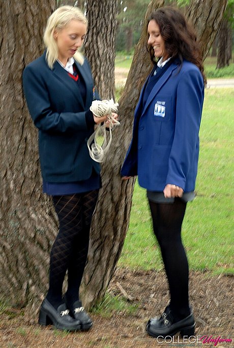 College Uniform performed by Jessie B, Nicola Rocco undressed Images - Image 4 of 21  in Schoolgirl category   featuring Nicola Rocco, Jessie B 