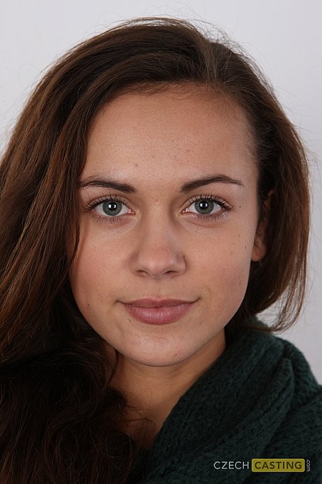 Amateur model with long hair stands undressed after removing all her clothing - xxx porn gallery #50120 in Close Up featuring Sabina