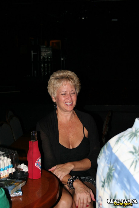 Badass swinger wives give each other oral pleasure at a public birthday party #82857