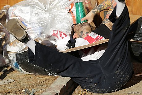 Green Grinch Joanna Angel anal fucks homeless rod on top in the alleyway - Image 2 of 17  in Pussy category   featuring Small Hands, Joanna Angel 