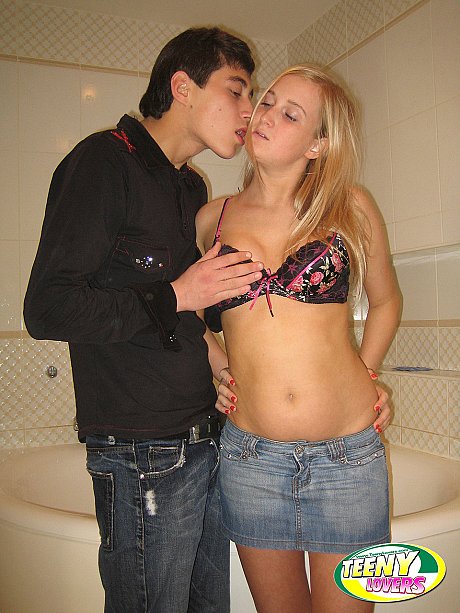 Yellow-haired teenie Inga gets cunnilingus & a good pounding in the shower - Image 3 of 20  in Teen category   featuring Bob, Inga 