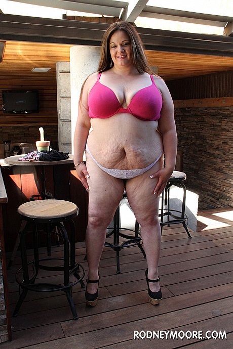 Pretty BBW Angel Cheeks exposes her saggy titties and massive booty outdoors - Image 11 of 20  in Skirt category   featuring Angel Cheeks 