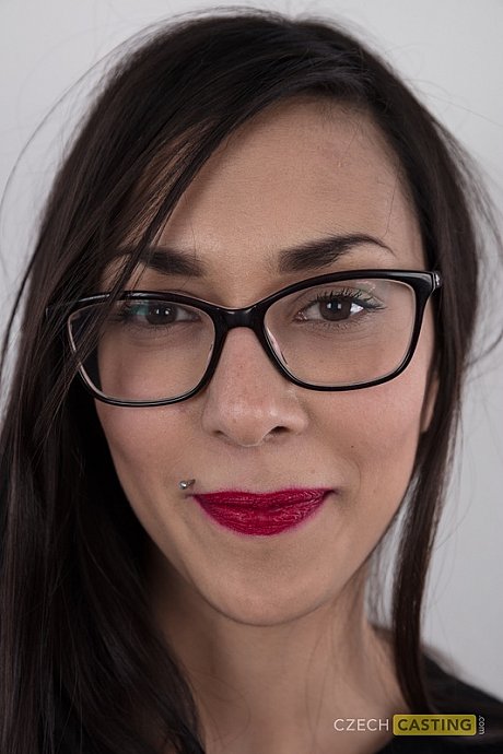 Tall amateur Lada removes her clothes to stand undressed with her glasses on - Image 1 of 19  in Close Up category   featuring Ashley Ocean 