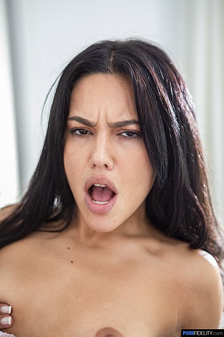 Lustful pornstar Apolonia Lapiedra climbs on a rock hard meat and gets screwed - Image 16 of 21  in Skinny category   featuring Apolonia Lapiedra 