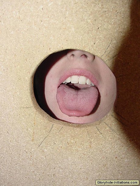 White slut gets down on her knees to lick dong at a gloryhole - Image 5 of 15  in Pussy category   featuring Lynn 