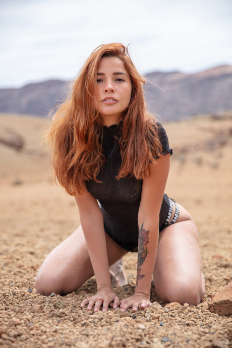 Hot babe Agatha Vega flaunting her natural boobies & her pierced nipples outdoors - 18 of 21  Babe   featuring Agatha Vega 