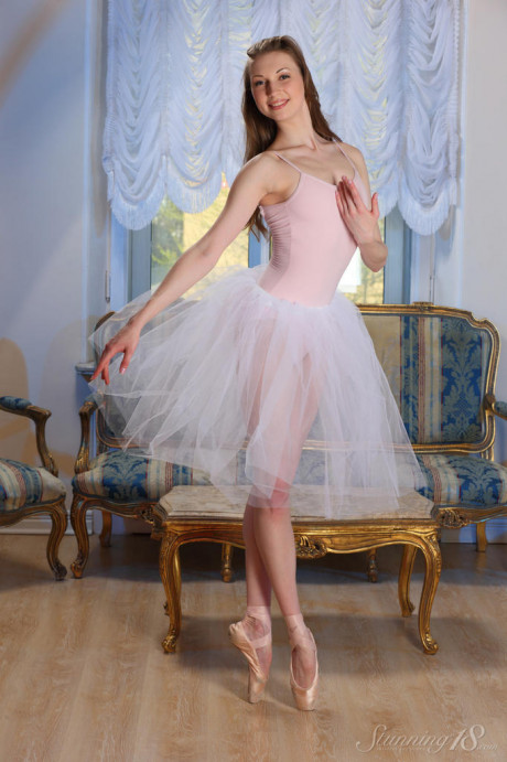 Ravishing 18 year older ballerina Annett A gets undressed in solo action - #50685
