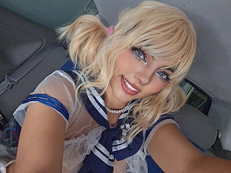 Gorgeous blonde Nerdy B flashes her gigantic boobs before fingering her vagina - Image 18 of 20  in Teen category   featuring Nerdy B 