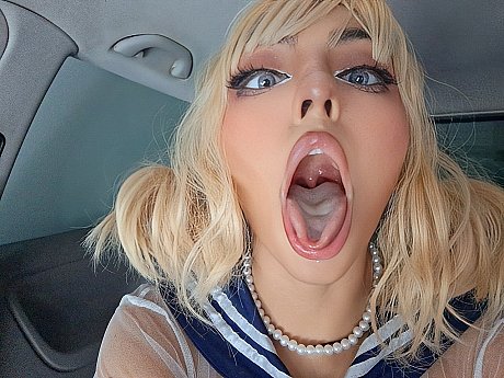 Gorgeous blonde Nerdy B flashes her gigantic boobs before fingering her vagina - Image 19 of 20  in Teen category   featuring Nerdy B 