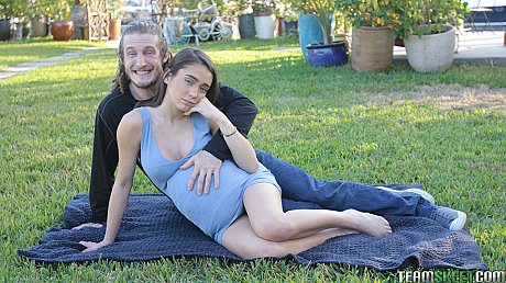 Busty blue-eyed doll Ashly Anderson bounces on a stiff rod in the bedroom - Image 21 of 21  in Outdoor category   featuring Brick Danger, Ashly Anderson 
