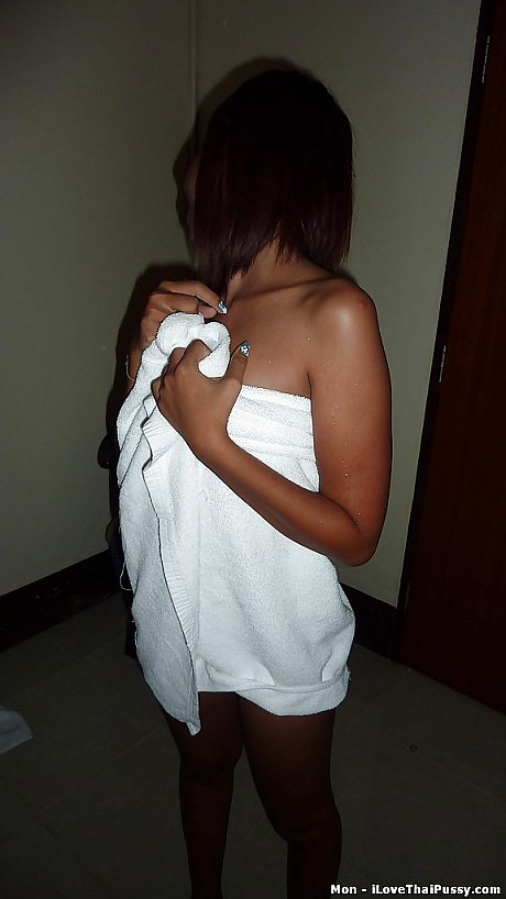 Naughty asian teenie babe exposing her small boobs and charming twat - Image 4 of 16  in Masturbation category   featuring MON 
