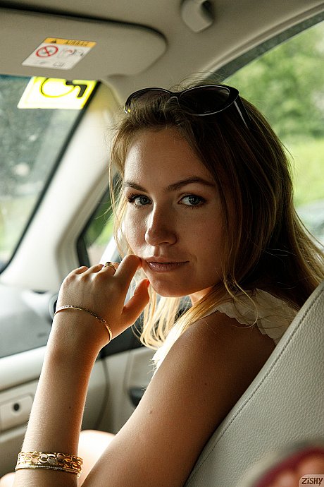 Nerdy babe Nicole Ross flashes her panties in public before posing undressed - Image 8 of 12  in Outdoor category   featuring Nicole Ross 