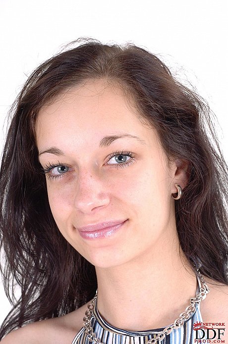 Tall brunette Tanya Sin unveils and flaunts her desirable giant melons & figure - Image 1 of 20  in Pussy category   featuring Tanya Sin 