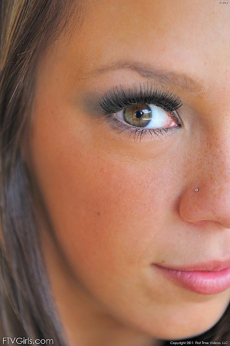 Sweety Haley shows her hot feet before inserting panties in her pierced snatch - Image 5 of 21  in Close Up category   featuring Haley 