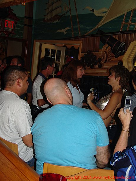 Nasty old wife Tracy lick shows off her large boobies at a swingers party - Image 5 of 20  in Pussy category   featuring Tracy Lick, Double Dee 