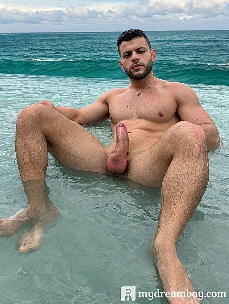 Pretty AI generated gay Michael Malone poses naked and masturbates - Image 6 of 19  in Gay category  