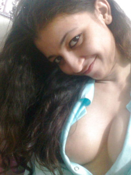 Indian solo girl girl girl holds her face firm while letting nipples free of underwear - #366380