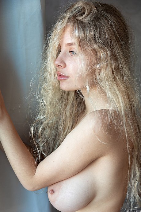 Thin young Mila Amour flaunts her monstrous tits in a beautiful undies striptease - Image 12 of 20  in Close Up category   featuring Mila Amour 