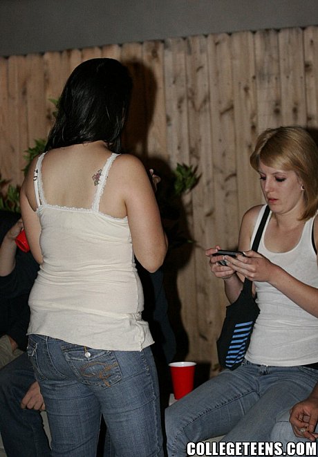 Two amateur babes blow massive schlongs and get rammed during a fine party - Image 9 of 20  in Pussy category   featuring Party Hoes 