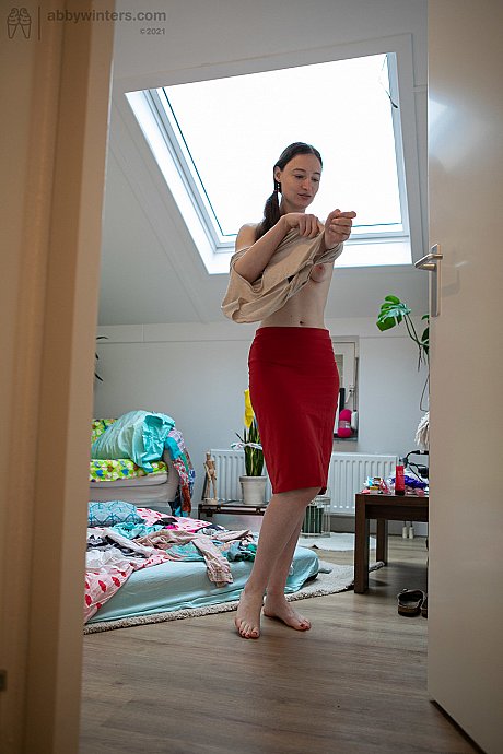 Australian amateur babe Zina B gets spied on while dressing in her room - Image 13 of 20  in Babe category   featuring Zina B 