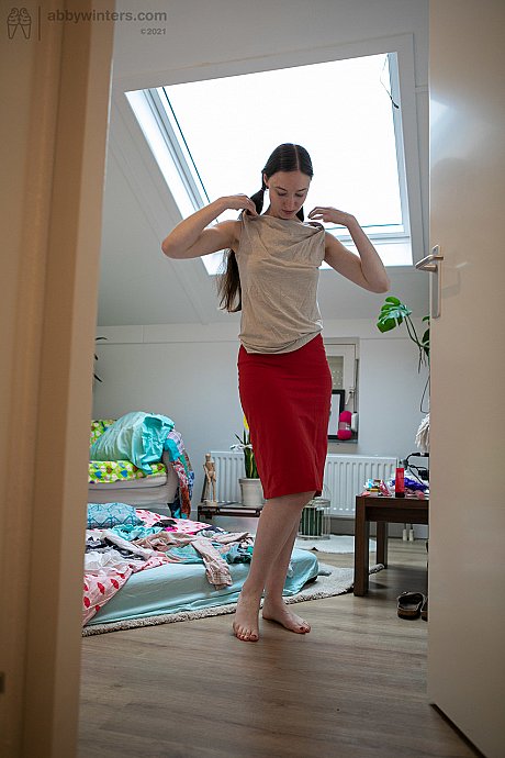 Australian amateur babe Zina B gets spied on while dressing in her room - Image 16 of 20  in Babe category   featuring Zina B 